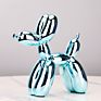Nordic Resin Dog Crafts Electroplating Balloon Dog Sculpture Home Decorations Modern Living Room Desktop Animal Decor Ornament