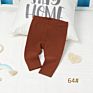 Organic Cotton Ribbed Elastic Autumn Baby Leggings