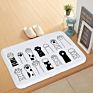 Personalized Cat Paw Print Kitchen Anti-Skid Door Mat