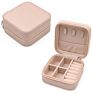 Portable Jewelry Storage Case Pu Leather Small Travel Jewelry Boxes