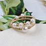 natural freshwater pearl five-pointed star heart butterfly shape rings