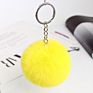 Product Bag Accessories 8Cm Cute Puff Key Ring Pom Pom Key Chains Fluffy Keychain