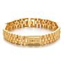 Punk 24K Gold Plated Multi Shape Bracelet Curb Cuban Chain Gold Color Brass Bracelets Bangle for Men Women Jewelry Gifts