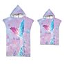 Quick Dry Hooded Mermaid Customized Baby Microfiber Beach Towels for Girls and Boys