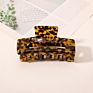 Rara 4" Ins Hair Accessories Women Open-Side Hair Clip Jumbo Rectangle Tortoise Acetate Hair Claw