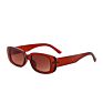 Rectangle Clear Shades Smart Unisex Uv400 Retro Steampunk Luxury Sunglasses