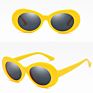 Retro Designer Sunglasses Famous Brands Outdoor Male Female Black White Uv400 Oval Sunglasses