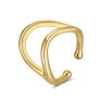 1PCS 18K gold plated ear clip women