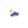 Roxi S925 Sterling Silver Single Crown Stud Earring Diamond Threaded Ear Piercing Cz Earrings