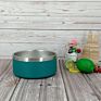 Sell Dog Food Bowl Double Wall Pet Food Feeding Stainless Steel Dog Bowl Anti-Slip Power Coated 9 Color in Stock