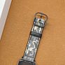 Service Genuine Leather Stitching Silicone Rubber Watch Band