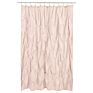 Shower Curtains Solid Pongee Fabric Geometric Textured Tufted Design Pinch Pleat Waterproof Shower Curtain