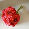 Six Heads and Hands Tied Marigolds Colorful Artificial Flowers