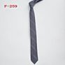 Skinny 6Cm Adult Neck Tie Black Navy Narrow Classic Neck Ties Plaid Cotton Ties