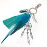 Small Handmade Feather Dream Catcher Keyring Keychain Decor Car Bag Hanging Decoration Pendant Dreamcatcher Gift