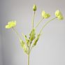 Small Moq Colorful Flocking Artificial Poppy Silk Flower Four Poppies for Wedding Decoration Flowers Wall