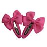 Snap Hair Clips with Bow Barrettes Bb Clips Hairbows Hairgrips Headwear Accessories for Baby Girls