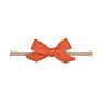 Soild Linen Cotton Bows Nylon Headbands Cute Newborn Baby Girls Stretchy Nylon Head Bands Kids Girls Soft Headwear