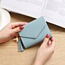 Spot Direct Short Ladies Wallet Tassel Pendant Leather Wallet Card Holders for Woman