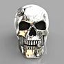 Stock Rts Men's Carbide Hip Hop Skull Ring Skull Punk Gothic Jewelry Engagement Wedding Party Ring for Men