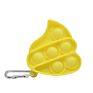 Stress Released Mini Push Bubble Fidget Key Chain Toys,Small Simple Pop Bubble Fidget Keychains Toys