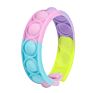 Stress Set Silicone Rainbow Sensory Fun Kid Band Pulseira Watch Wristband Pulsera Push Bubble Pop Fidget Toy Bracelet