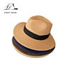 Style Customized Beach Floppy Fedora Paper Braid Straw Hat Panama Trilby Hat