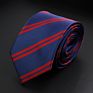 Stylish Men's Stripe Necktie College Style Red Navy Blue Green Multi-Color Twill Cosplay Party Business Wedding Neck Ties