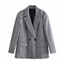 Suits Office Formal Blazers Cardigan Jacket Ladies Solid Color Women Blazer