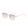 Sunborry Gradient Lens Metal Frame All-Match Street Beat Sunglasses Men Women