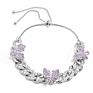 Temperament Simple Diamond-Studded Butterfly Foot Ornaments Female Hip-Hop Ins Style Full of Diamonds Cuban Chain Anklet