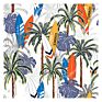 The Outlet Tropical Palm Trees Island Design Digital Printed Hawaii Fabric for Clothes