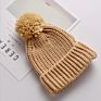 Thick Pom Pom Slouchy Kids Baby Child Knitted Acrylic Beanie Hat