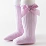 Thin Hollow High Tube Long Baby Kids Sweet Style Bow Socks Newborn Knee Girl Stocking