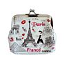 Travel Design Coin Bag Customize Clasp Women Coin Purse Girls Purses Kids Buckle Kiss Lock Coin Purses Pouch