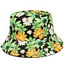 Tropical Flower Hawaiian Pattern Bucket Fitted Beach Floral Bucket Hat , Floral Printing Bucket Hat , Printed Bucket Hats