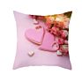 Valentine's Day Decorative Red Throw Pillow Covers Valentine Gift Love Heart Square Couple Cushion Cases for Sofa Bed18X18 Inch