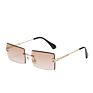 Vintage Rimless Square Small Rectangle Men Sun Glasses Sunglasses