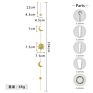 Wall Hanging Ornament Garland Wooden Star Moon Bead Kids Room Nursery Fall Wooden Bead Garland with Tassels for Home Decoration