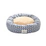 Warm Memory Foam Heating Pet Cat Plush round Dog Cushion Bed with Pillow