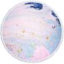 Wholeslae Designer Embossed Oversized Large Sublimated Printed round Beach Towels with Logo Print