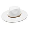 Wide Brim Fall Color Wool Felt Fedora Hats Cotton Polyester Dark Color Solid Plain Jazz Hat 9Cm 9.5Cm Brim