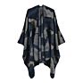 Women Camouflage Pattern Blanket Wrap Cozy Open Front Poncho Scarf Wrap Shawl Women's Autumn Shawl Knit Wrap Shawl