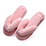 Women House Slippers Faux Fur Warm Shoes Woman Slip on Flats Female Slides Black Pink Cozy Home Furry Slippers