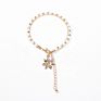 Womens Handmade Boho Multilayers Beaded Flower Charm Jewelry Bracelets