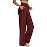 Womens Yoga Sweatpants Wide Leg Lounge Pajamas Pants Comfy Drawstring Workout Joggers Pants with Pockets