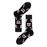 Xianghui Men's and Women's Socks Colorful Happy Socks Rubik's Cube Guitar and Cat Pattern