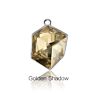 Xichuan Tilted Dice Shaped Ice Cube Fancy Crystal Glass Alloy Back Pendant Necklace Strass Rhistone Diy Decoration Accessories