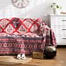 Yingya Woven Blanket Rugs Aztec Red Navajo Tribal Throws Vanlife Bohemian Hiking Outdoors Sofa Couch Ethnic Beach Mat
