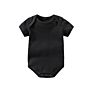 Yiwu 0-24M 100% Organic Cotton Plain Infant Newborn Baby Pink Blue White Unisex Rompers Short Sleeve Jumpsuit